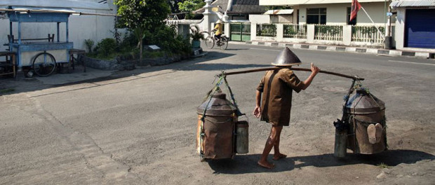 A street scene in Yogyakarta, Indonesia