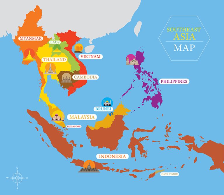 KRSEA Southeast Asia Map Laos 768x670 