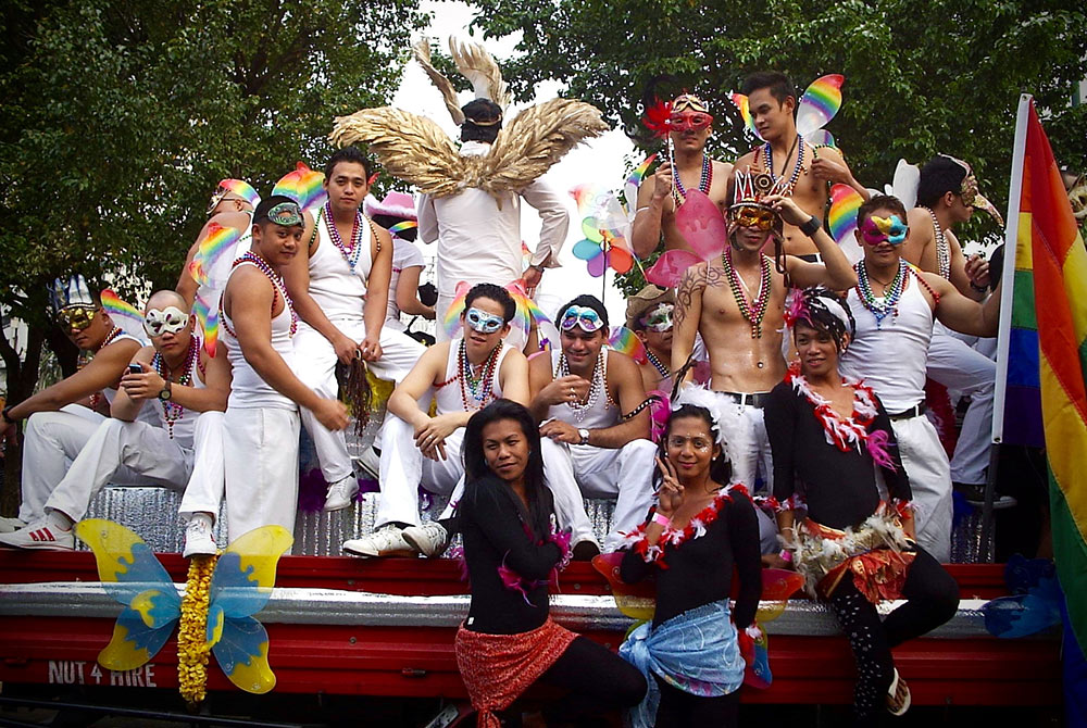 One of the floats in Pride March 2011, Manila. Photo by DENNIS CORTEZA