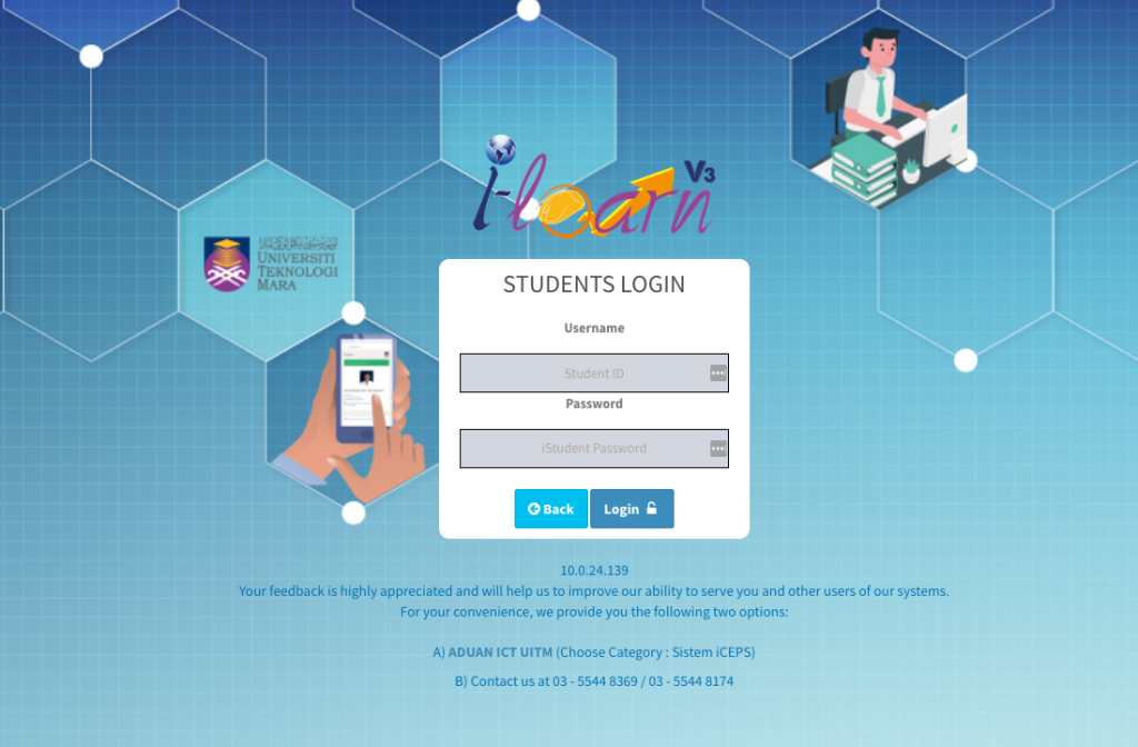 Login ufuture student Universiti Teknologi