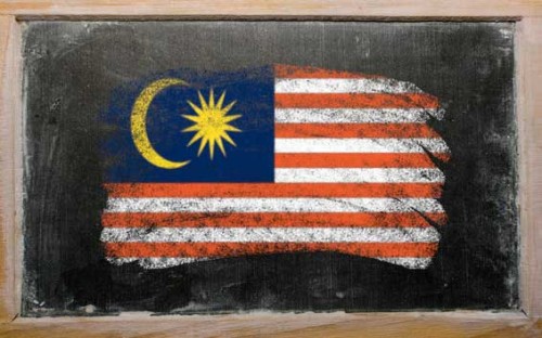 flag-of-malaysia-on-blackboard